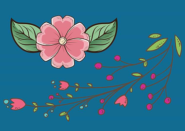 beautiful flower art