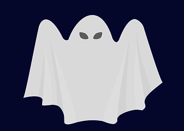 scary ghost art