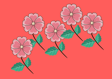 beautiful flower art