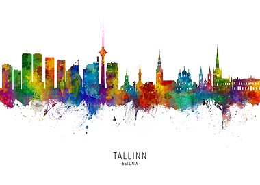 Tallinn Skyline Estonia