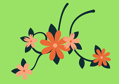 beautiful flower art