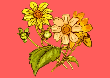 beautiful flower art