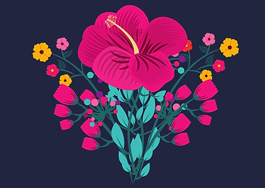 beautiful flower art