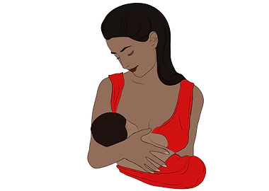 mother with her baby