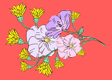 beautiful flower art