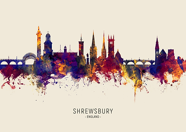 Shrewsbury Skyline England