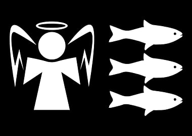 Funny Angelfish Print