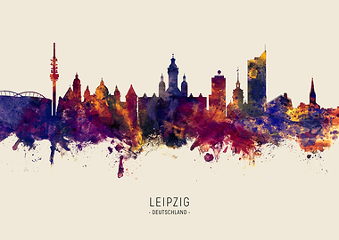 Leipzig Skyline