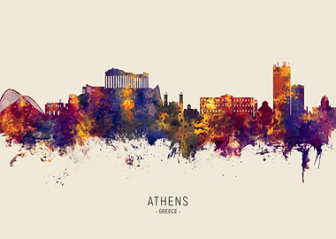 Athens Skyline Greece