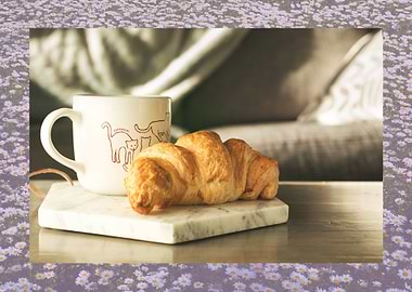 Coffee with croissants