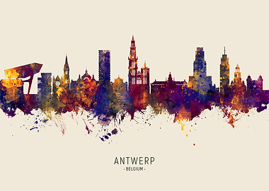 Antwerp Skyline Belgium