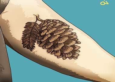 Pinecone Arm Tattoo