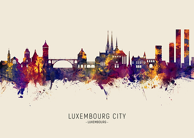 Luxembourg City Skyline