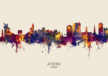 Athens Georgia Skyline USA