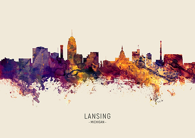 Lansing Skyline Michigan