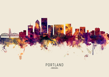 Portland Skyline Oregon