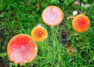 Amanita muscaria mushroom