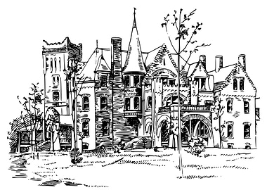 vintage palace drawing