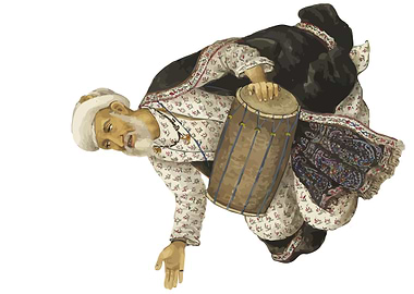 vintage ancient musicians