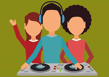 disco jokers at party