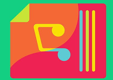 music with notes art