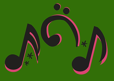 music notes art