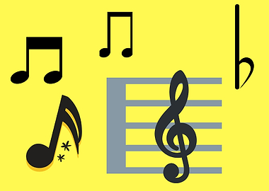 music notes art