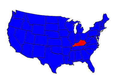 State of Kentucky Location