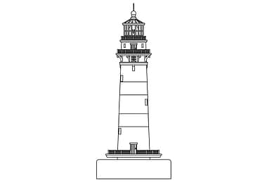 Lighthouse Line Drawing