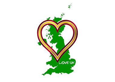 Love United Kingdom Map