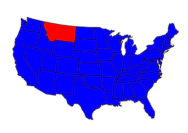 State of Montana Location