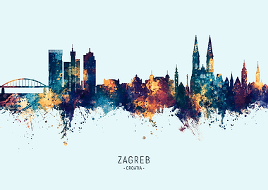 Zagreb Skyline Croatia