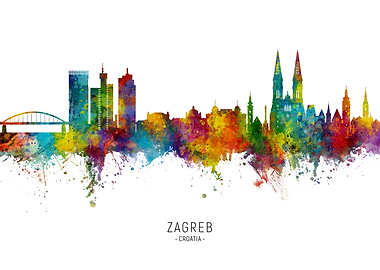 Zagreb Skyline Croatia
