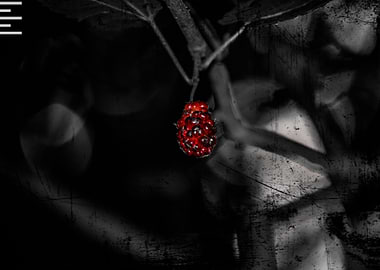 Mulberry in dark portrait