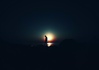 The first step on the moon