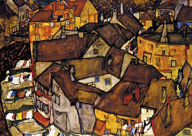 Egon Schiele Yellow City