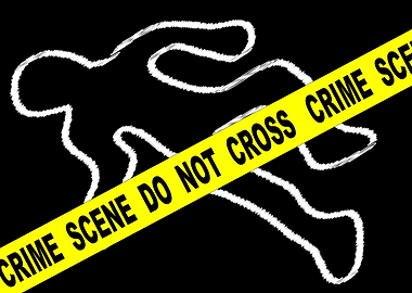 Crime Scene Chalk Mark