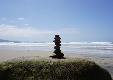 Stepping stone beach