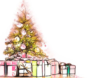 Christmas Tree With Gifts
