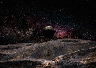 A trip on an asteroid