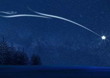 Christmas Star At Night