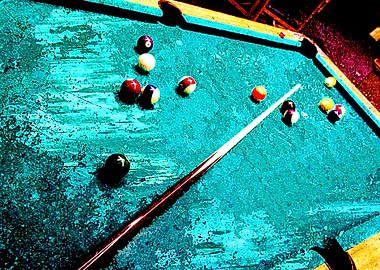 Pool table art vs zz