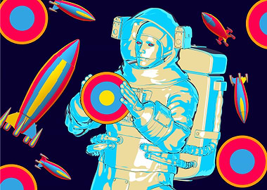 Astronaut in the galaxy