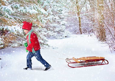 Christmas Kid Skating