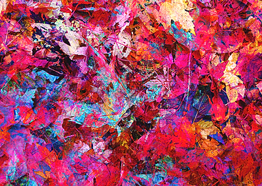 Abstract art leaves 1