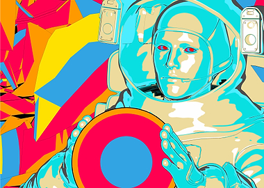 Astronaut in the galaxy