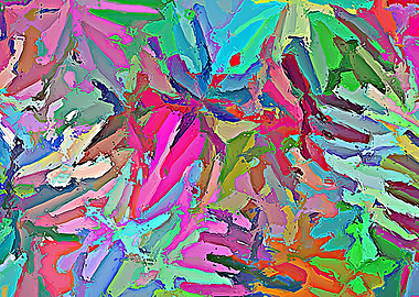 Oil painting flowers