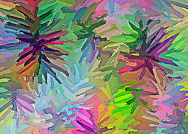 Oil painting flowers