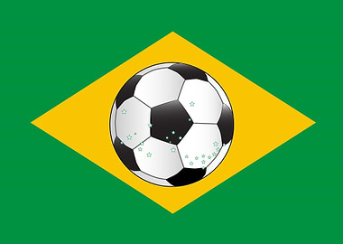 Brazil Football Flag