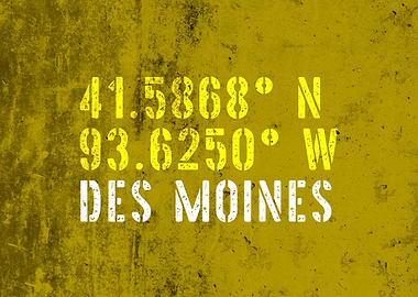 Des Moines City Coordinate